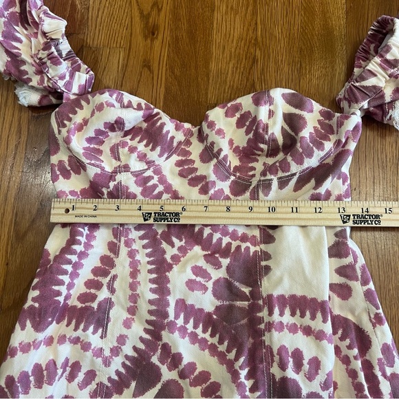 THE WOLF GANG 
Estia Denim Mini Dress Medium - Picture 4 of 7